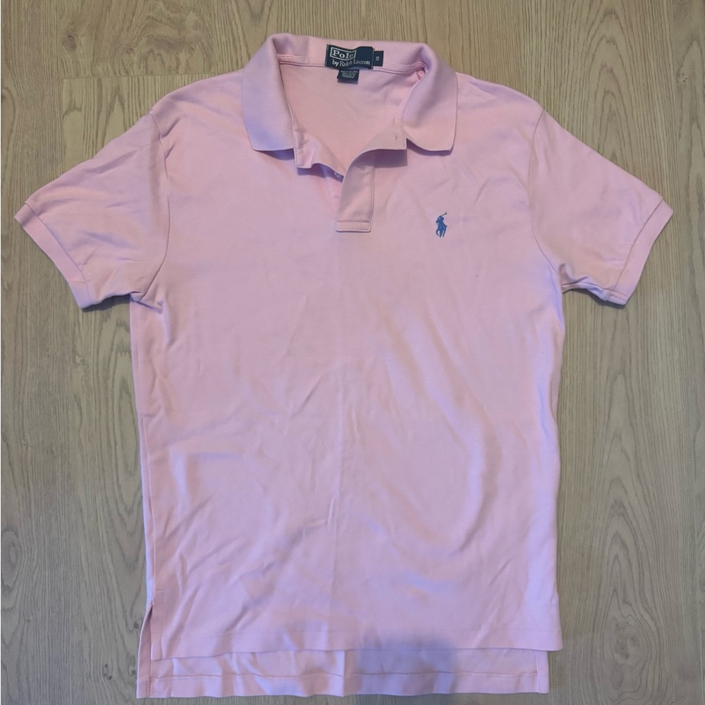 Ralph Lauren Light Pink Polo Shirt for Men
